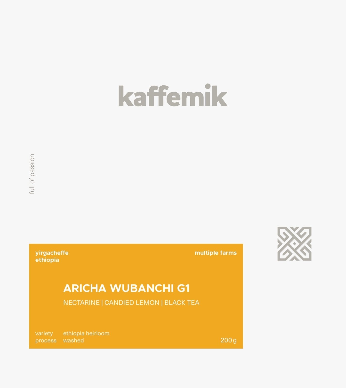 ARICHA WUBANCHI G1 | ETHIOPIA | Washed