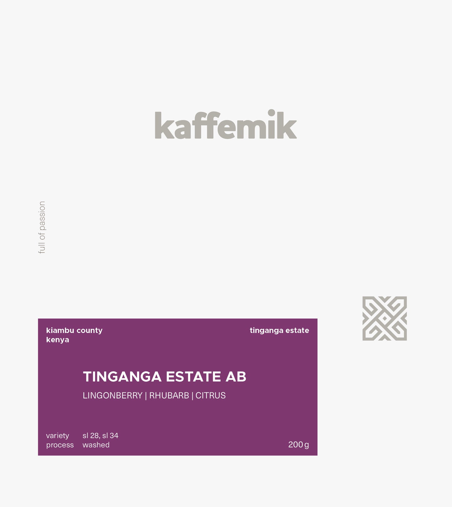 TINGANGA ESTATE AB | Kenya | Washed